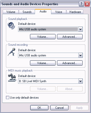 sound and audio devices