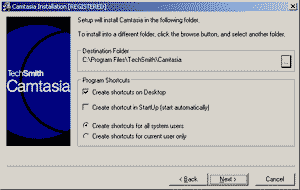 camtasia setup